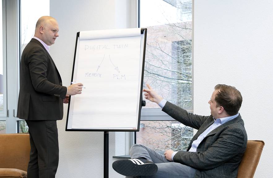 Overleg met whiteboard