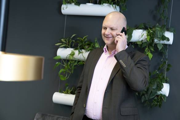 Paul aan het bellen Paul aan het bellen