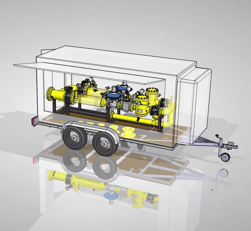 3D ontwerp bestaande aanhanger