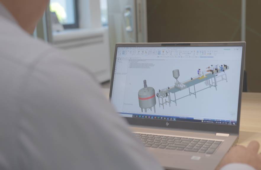 aan het werk met de software PLM