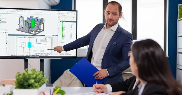 Solid Edge P&ID image 2 overleg op scherm