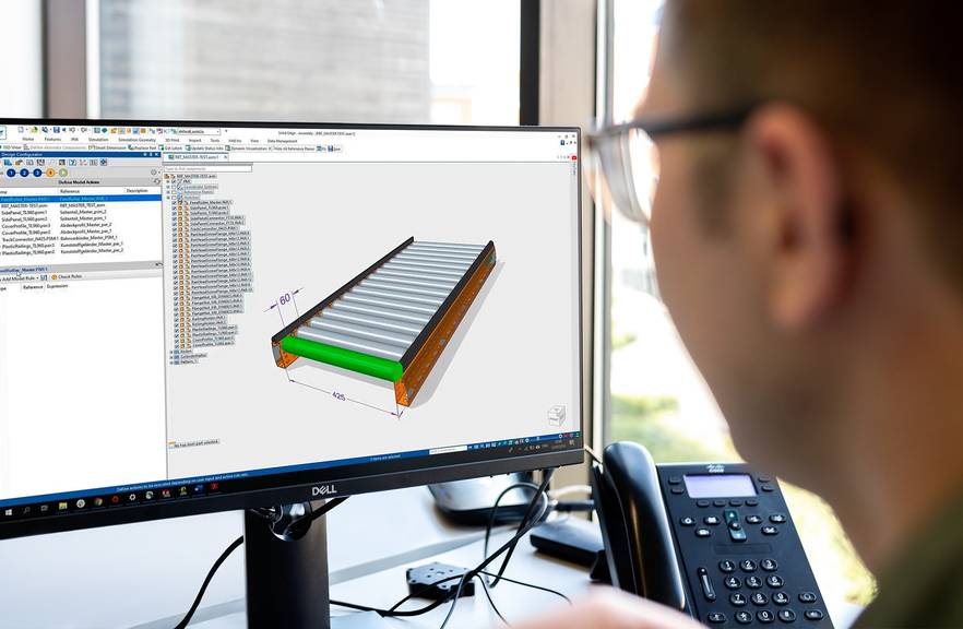 Design Configurator op scherm