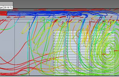 FloEFD Contour flow trajectory