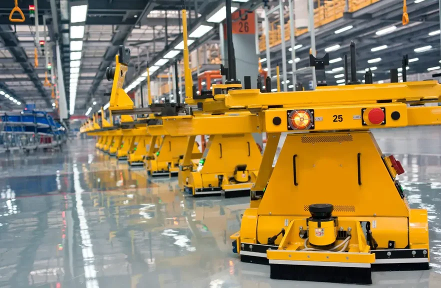 Een moderne machinehal