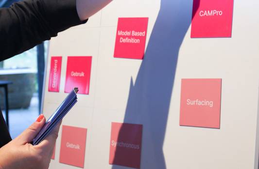 Magneetstickers onwikkelingsplan Solid Edge