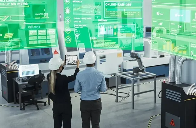 2 mensen in een Product Lifecycle Management proces.