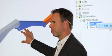 Rob spreker Enginia event simulatie