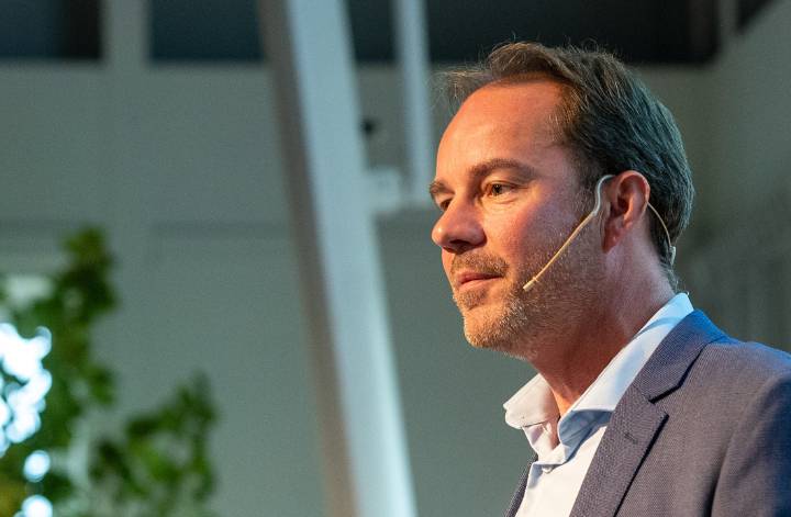 Sander spreker op Engina Event Sander Preker op Enginia Event 2023