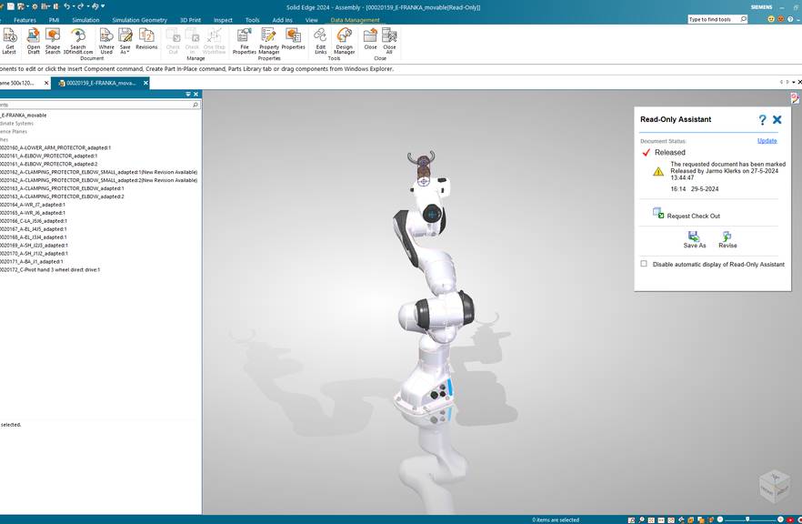 screenshot SEDM Solid Edge