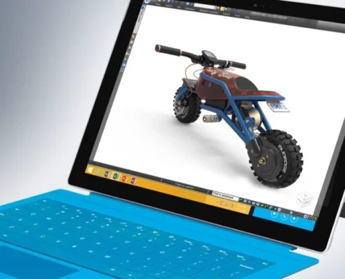 software programma op beeldscherm