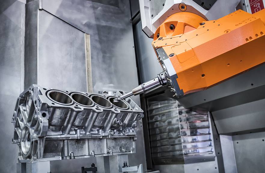 Een machine aan het werk