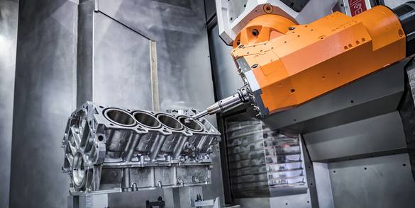 Een machine aan het werk