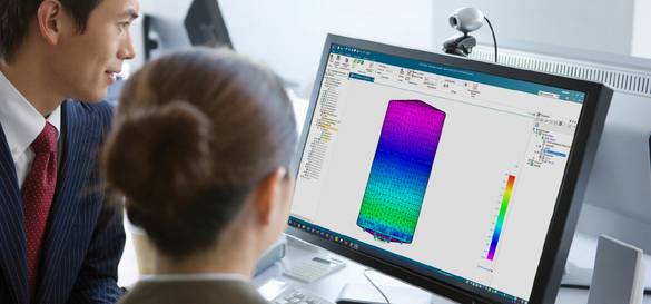 simulation op scherm